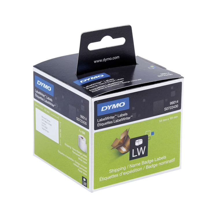 Etiquetas para impresoras Dymo Labelwriter 99012 101x54mm papel