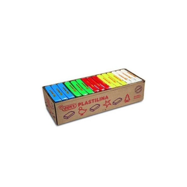 Caja de plastilina colores básicos Jovi 50g 6 pastillas por color