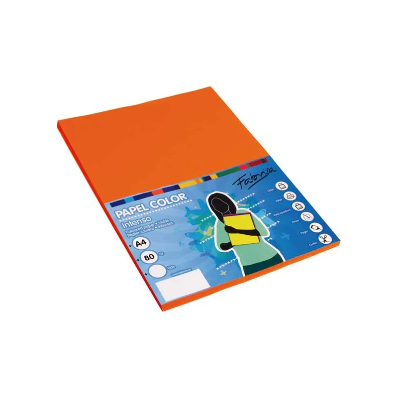 Papel multifunción A4 de colores Fabrisa Naranja