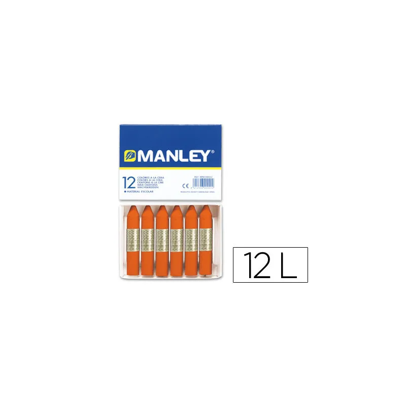 Lápices cera Manley Amarillo limón