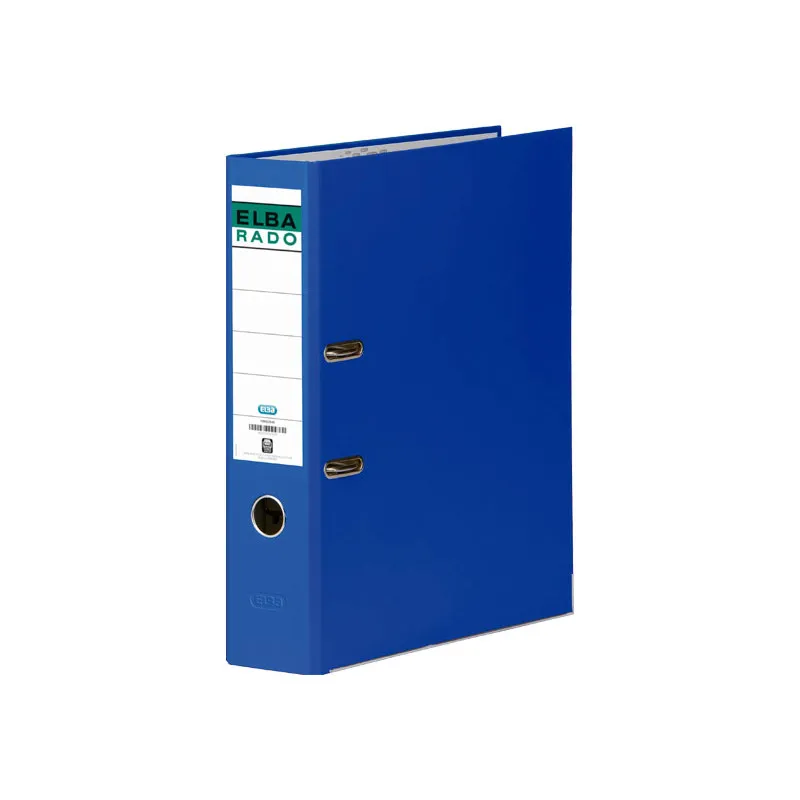 Archivador De Palanca Folio Pvc Elba Rado Chic Lomo 80Mm Azul