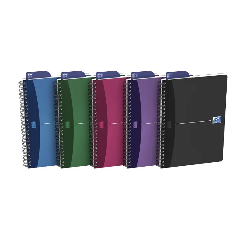 Cuaderno Espiral A4 Oxford 90 g Cuadro 5mm 90 hojas Tapa Polipropileno