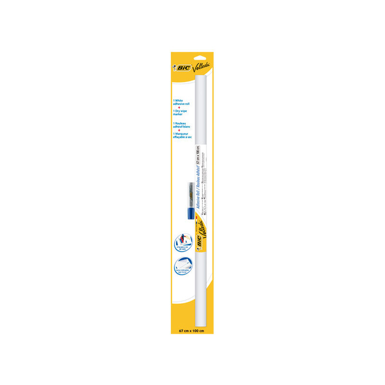 Pizarra blanca rollo Bic Velleda 67x100cm