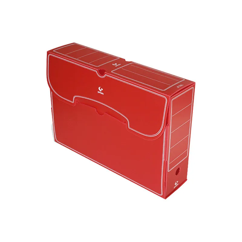 Caja archivo definitivo Grafoplás Polipropileno Folio Rojo 360 x 263 x 95 mm