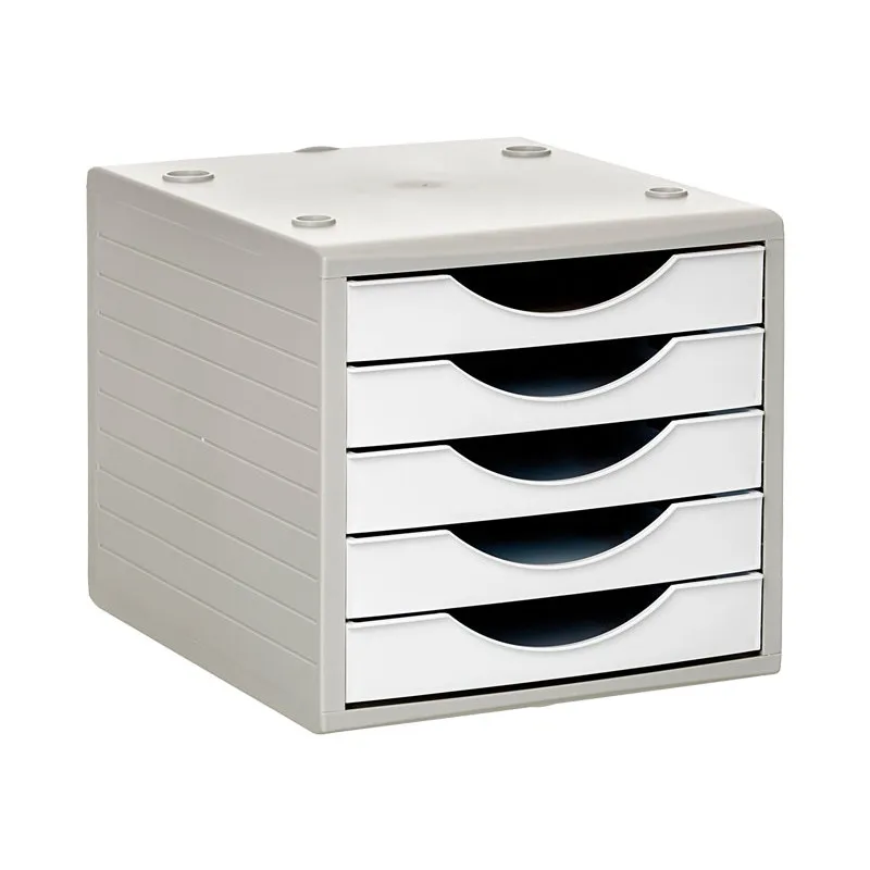 Módulo de 5 cajones opacos Archivo 2000 Archivotec Blanco