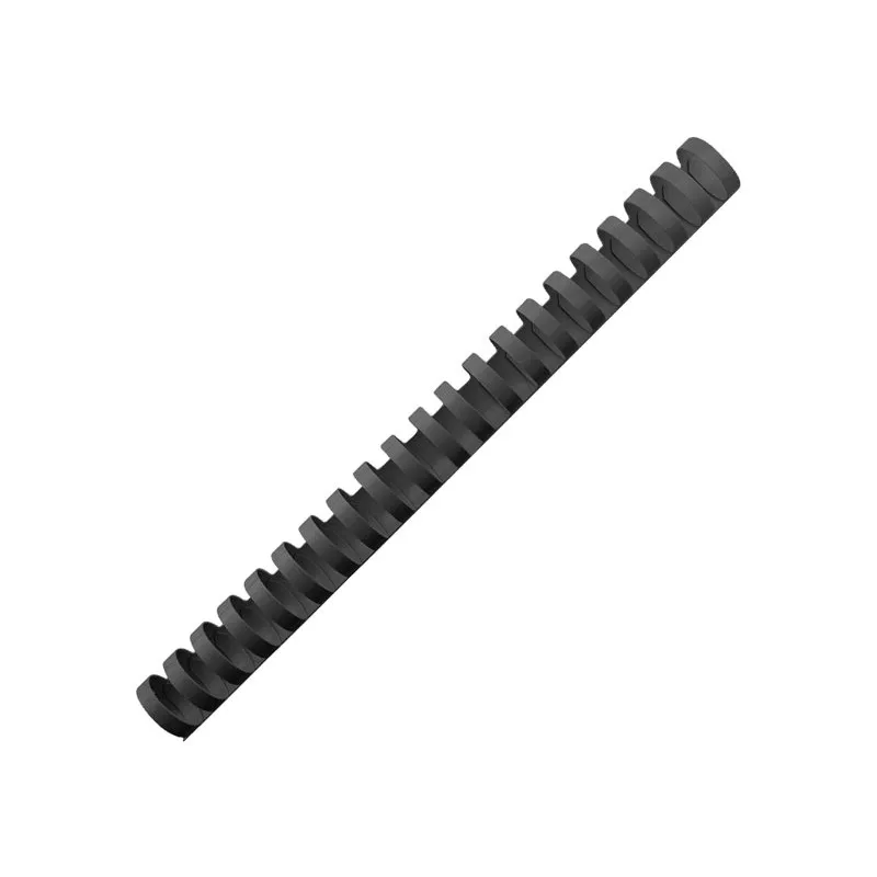 Canutillos Plástico Negros 25 mm (Pack de 50)
