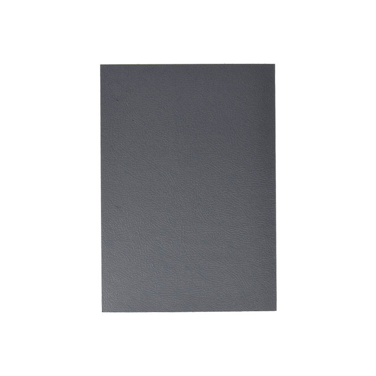 Pack de 50 portadas cartón símil piel extra rígido Gris A4 750 gr. FSC®