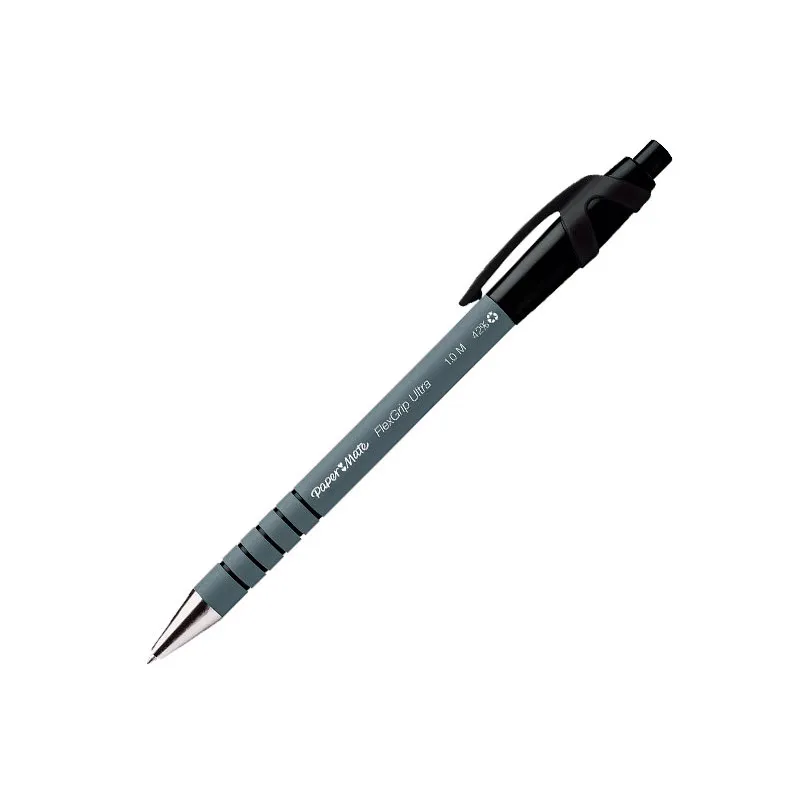 Bolígrafo retráctil Paper Mate Flexgrip Ultra Negro