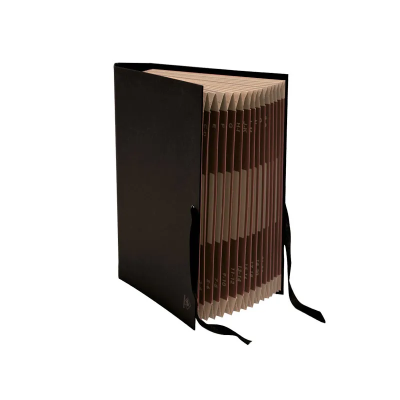 Carpeta Clasificadora Mariola Cartón forrado  Folio Negro A-Z/ 1-31