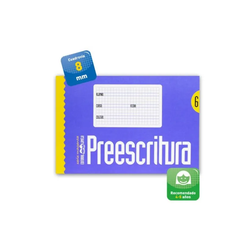 Cuaderno Preescritura Nº6