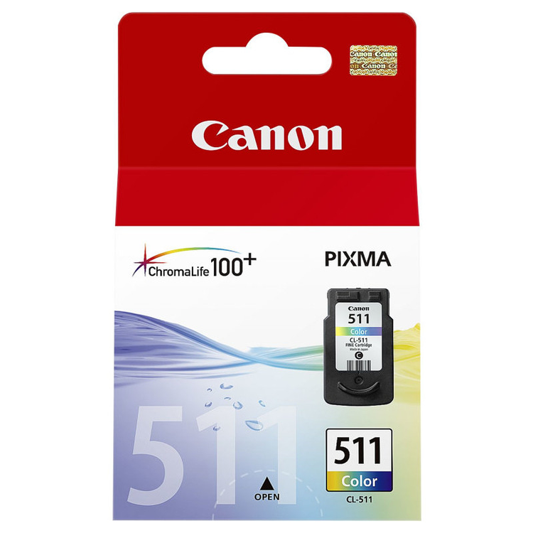 Cartucho inkjet Canon CL-511 Tricolor 9 ml