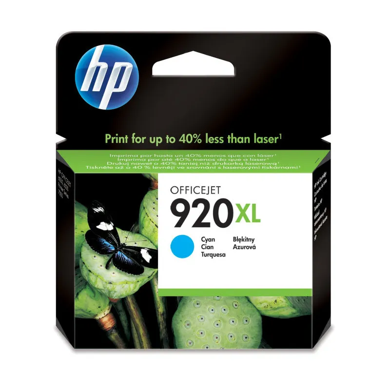 Cartucho inkjet HP 920XL de alta capacidad cian 700 páginas