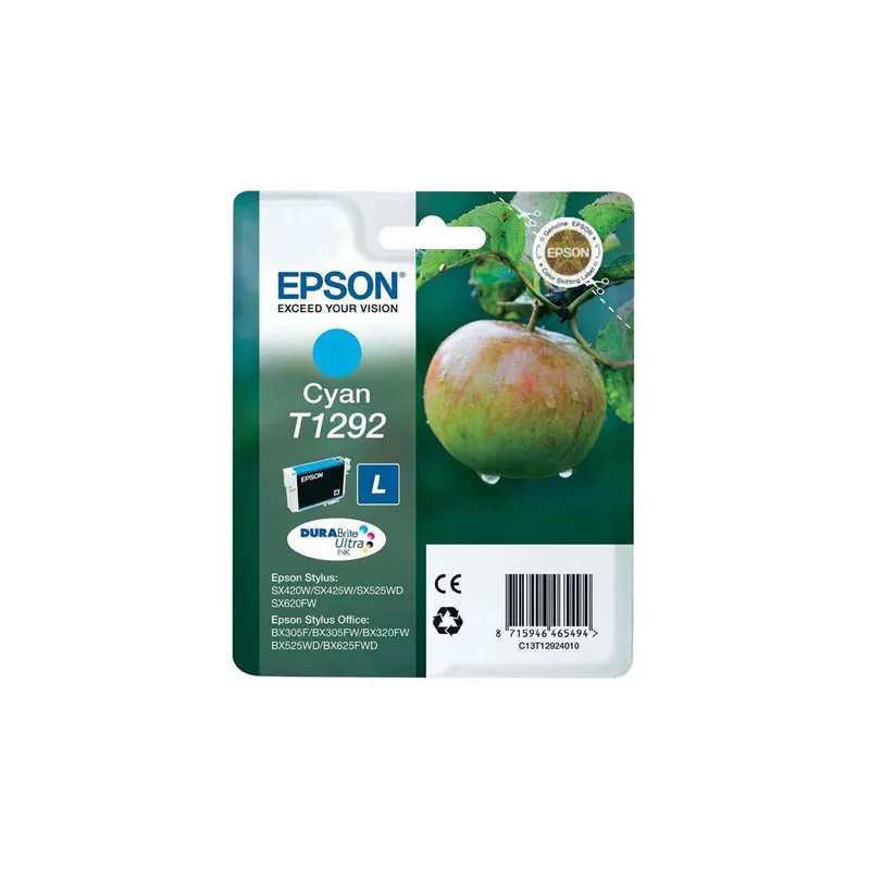 Cartucho Inkjet Epson T1292 Cian 470 páginas