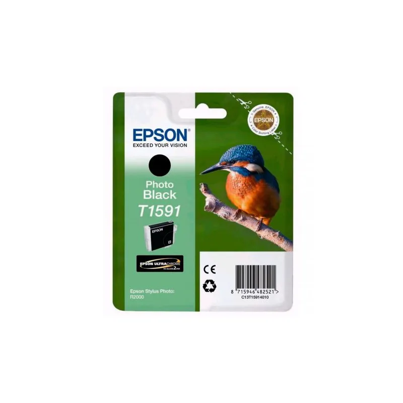 Cartucho inkjet Epson T1591 Negro foto  17 ml 17 ml