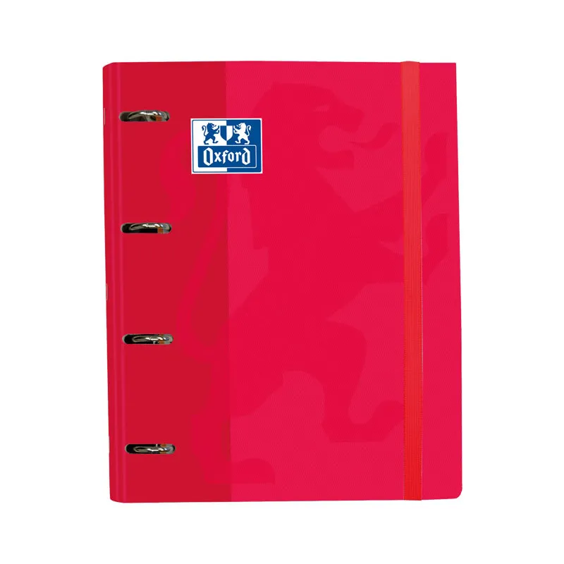 Carpeta con anillas A4+ con recambio Oxford European Binder Rojo