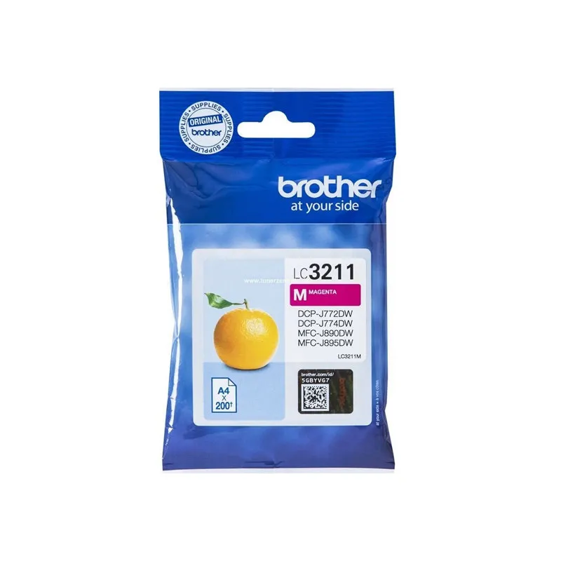 Inkjet Brother LC3211M 200 páginas Magenta