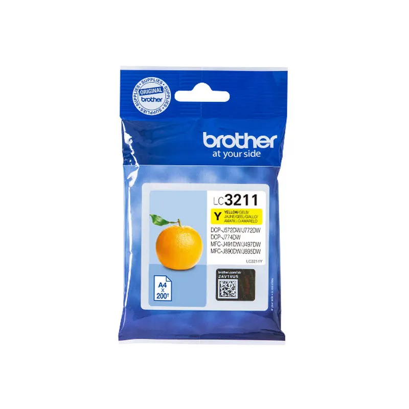 Inkjet Brother LC3211Y 200 páginas Amarillo