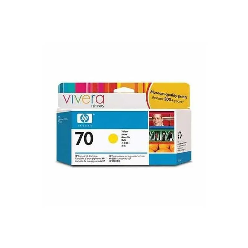 Cartucho inkjet HP 70 Amarillo 130 ml