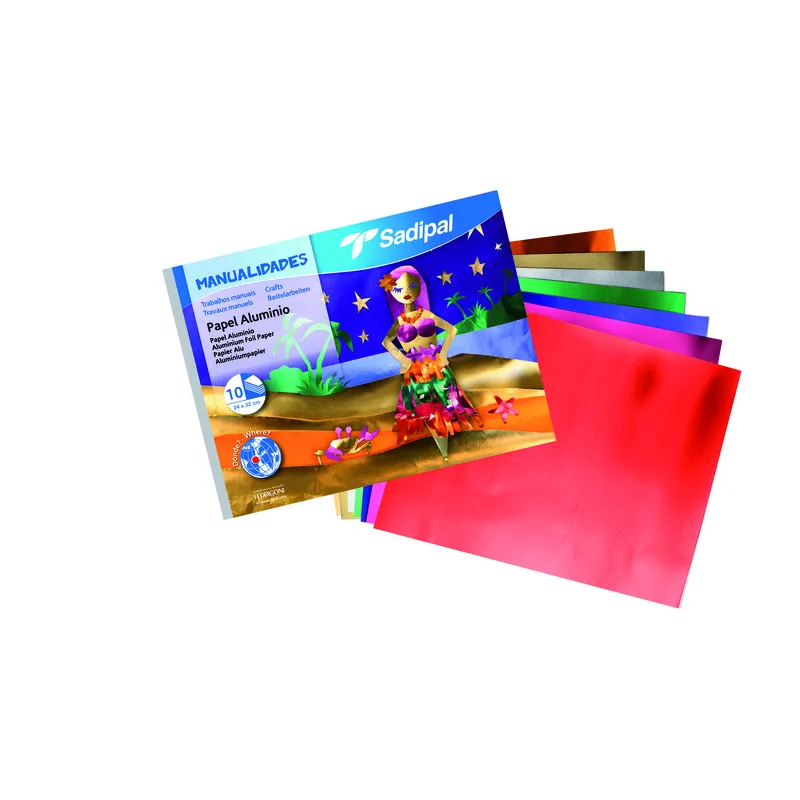Bloc de trabajos manuales papel de aluminio Sadipal