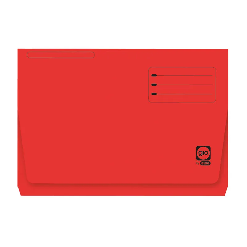 Subcarpeta pocket bolsa interior GIO BY ELBA Folio Rojo Intenso 320 g (Pack 25 und)