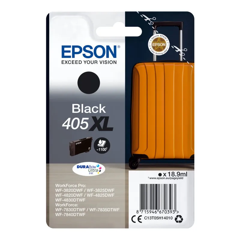 EPSON Singlepack Black 405XL DURABrite Ultra Ink 1100 paginas