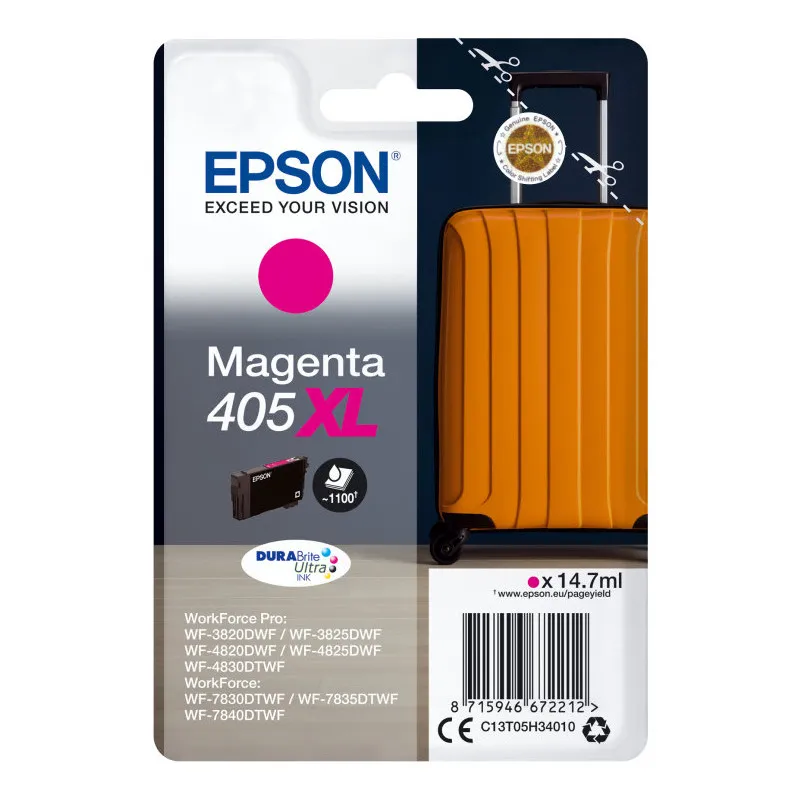 EPSON Singlepack Magenta 405XL DURABrite Ultra Ink
