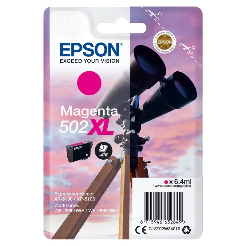 Tinta Epson 502XL magenta