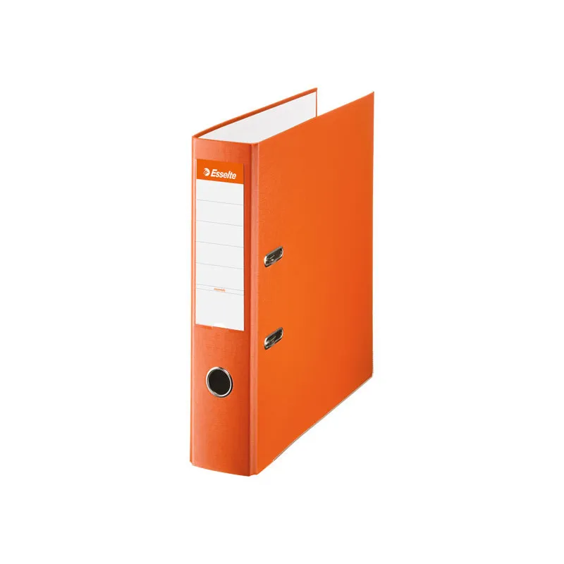 Archivador de palanca folio PP de plástico forrado Esselte Lomo 75mm naranja