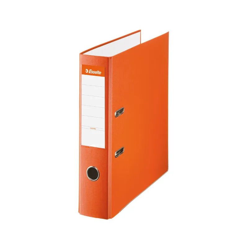 Archivador de palanca A4 PP de plástico forrado Esselte Lomo 75mm naranja