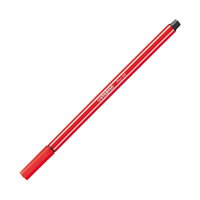 Rotulador punta fibra Stabilo Pen 68 Carmesí