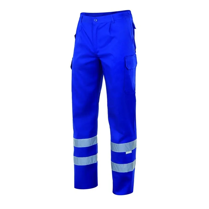 Pantalón multibolsillos con cintas reflectantes Talla 3xl, gris