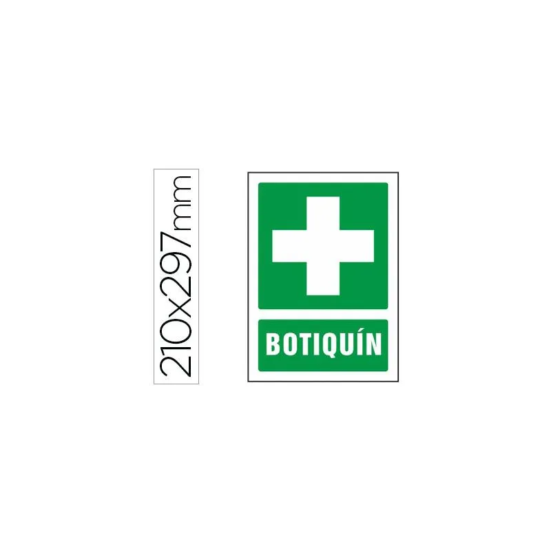 SEÑAL DE BOTIQUIN FOTOLUMINISCENTE 22X300
