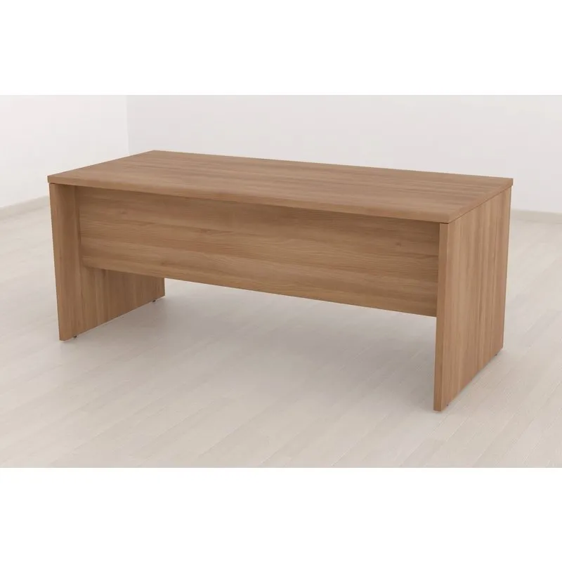 Mesa recta 1400x800. Pata Panel - Blanco