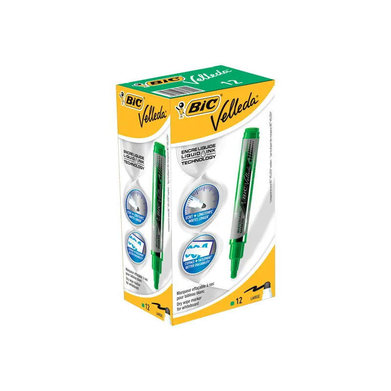 Rotulador pizarra blanca Bic Velleda Pocket Verde