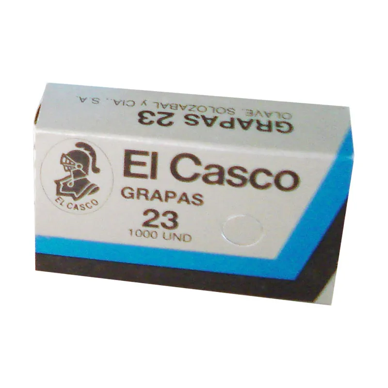 Grapas Galvanizadas El Casco 23 (Caja de 1000)