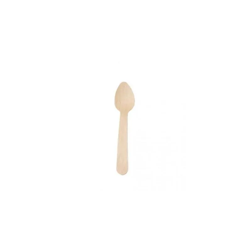 Cuchara madera postre 125 mm