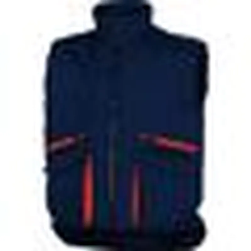 Chaleco multibolsillos de poliéster algodón Sierra2 Talla m azul marino/ naranja