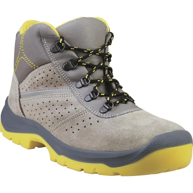 Botas piel serraje afelpado Tangara2 S1P SRC Gris/ amarillo talla 43