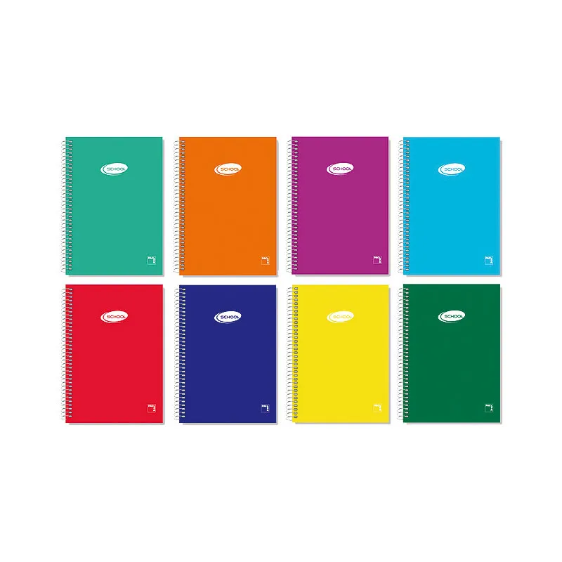 Cuaderno Espiral Folio Pacsa 60 g Cuadrícula 46 80 hojas Tapa Cartoncillo