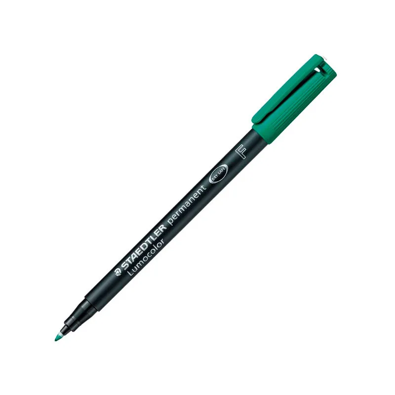 Rotulador Permanente Staedtler lumocolor Verde Fina