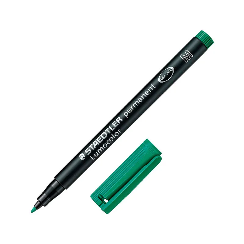 Rotulador Permanente Staedtler lumocolor Verde Media