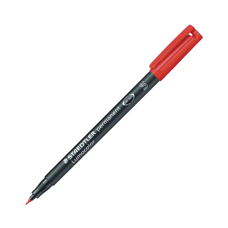 Rotulador Permanente Staedtler lumocolor Rojo Superfina