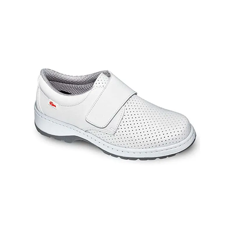 Zapato cierre velcro talla 43 blanco picado Milán SCL