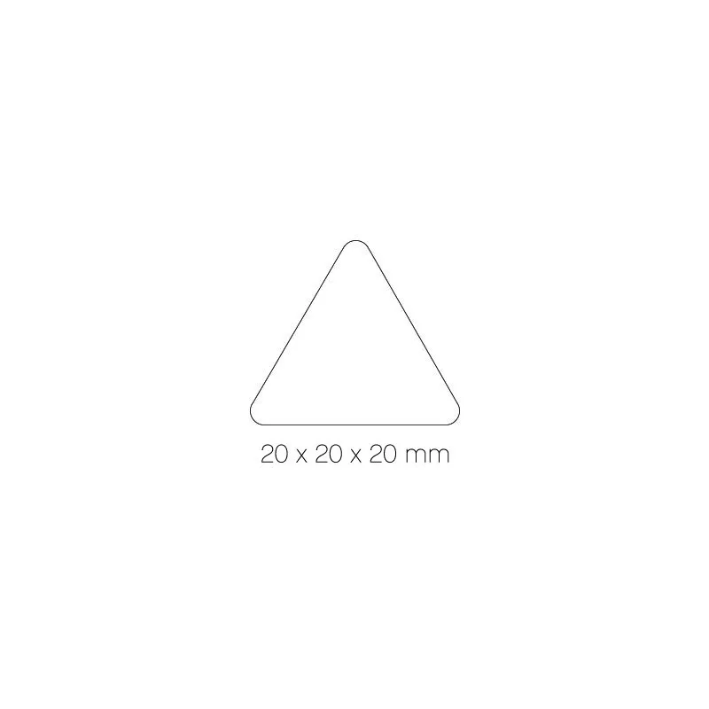 Gomets Apli en Rollo Adhesivos Triangulares Naranja 20mm