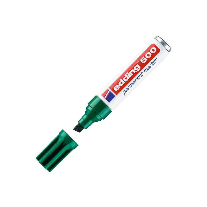 Rotulador Permanente Edding 500 Verde