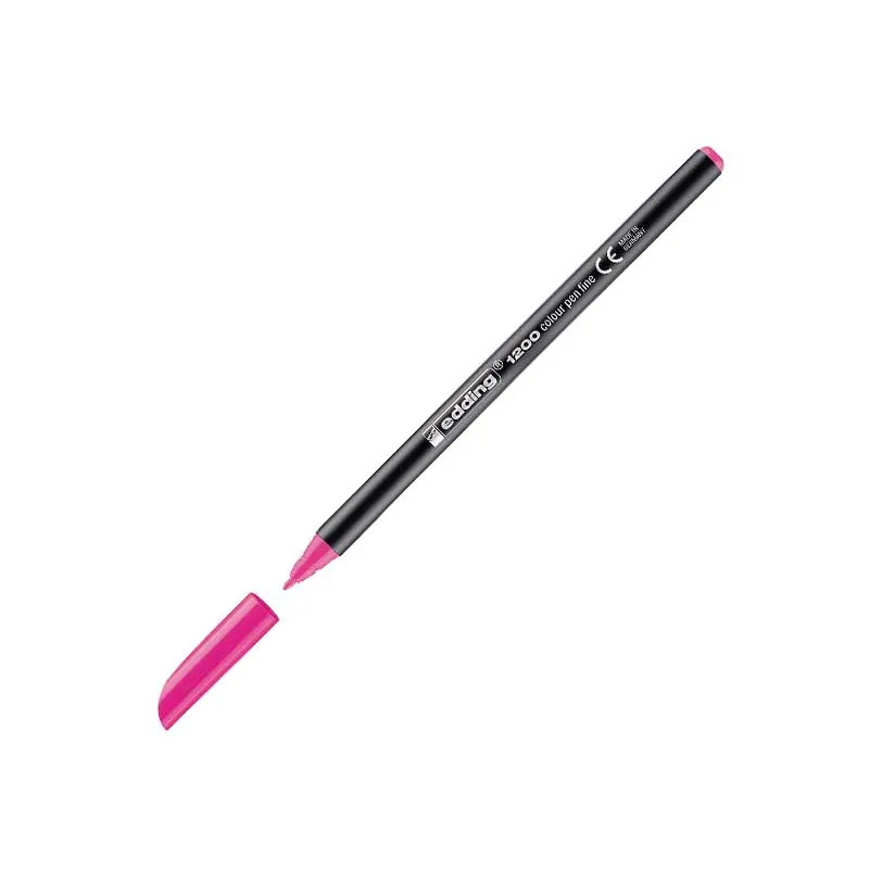 Rotulador Edding 1200 Rosa Neón Punta de Fibra