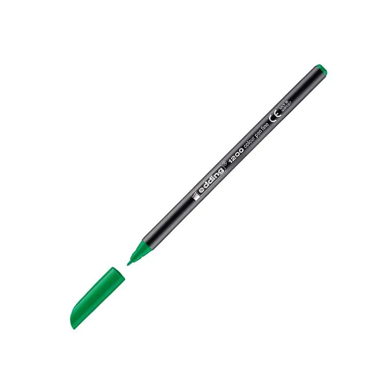 Rotulador Edding 1200 Verde Neón Punta de Fibra