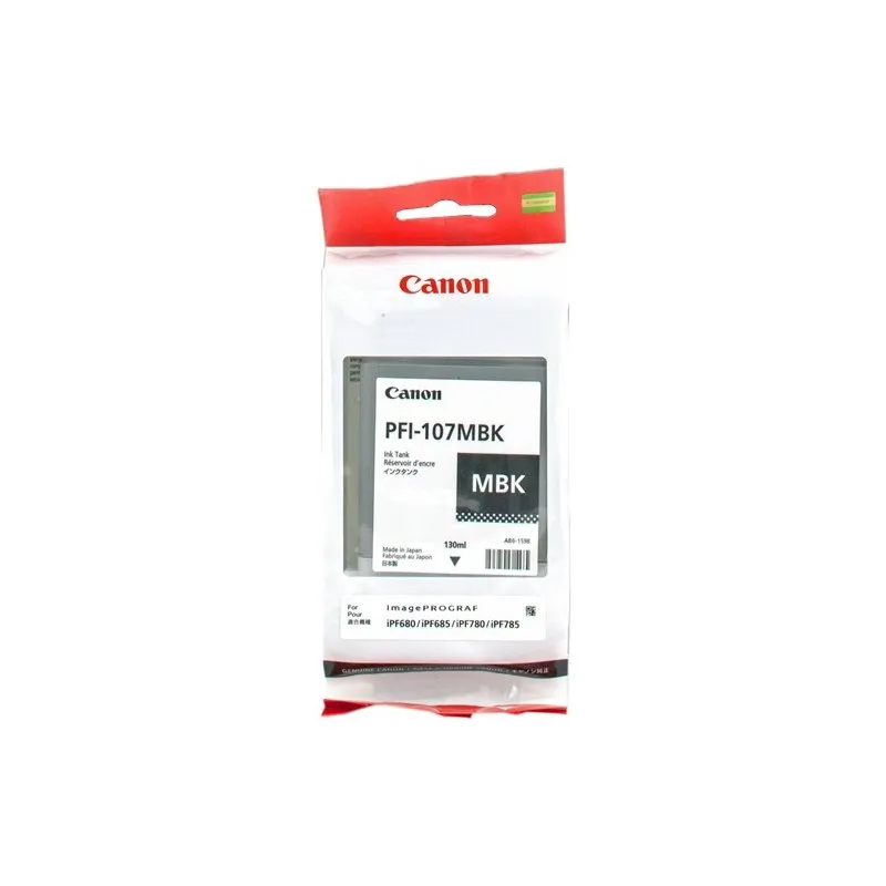 Cartucho inkjet Canon PFI-107mbk Negro Mate  130 ml