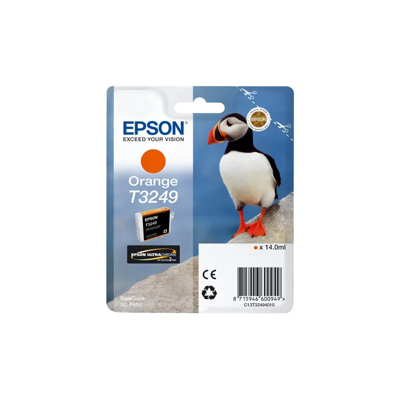 Cartucho Inkjet  Epson T3249 Naranja 980 páginas