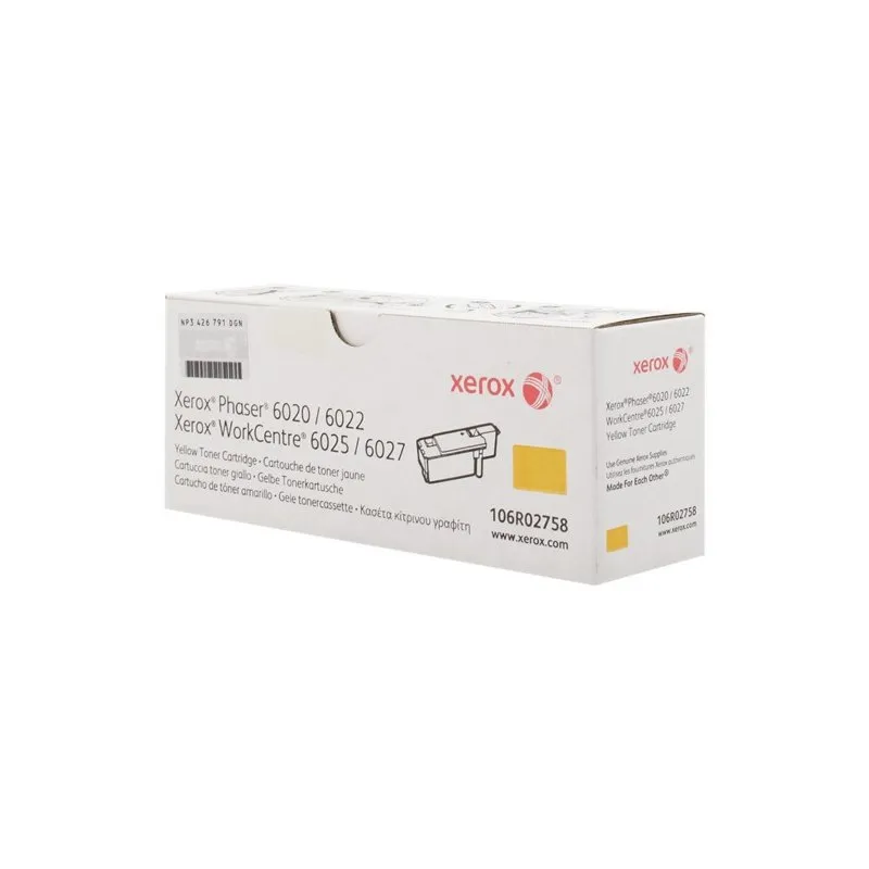 Tóner Xerox 106R02758 amarillo 1.000 páginas estándard